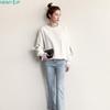 MDMYXJP Layered Long Sleeve Striped Perfect for Everyday and MD367 Women's Hoodie, Sweatshirt, Flattering, Cute, Wear, Dates, Commuting, Spring,