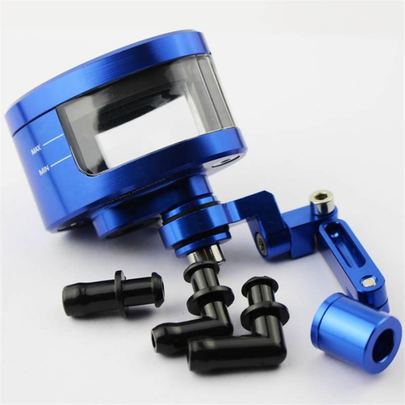 CNC Motorrad Bremsflüssigkeitsöl Vorratsbehälter Tasse Tank + Halterung Für Yamaha Mt07 Mt09 Tmax500 530 Honda Yzfr3 R25 Kawasaki