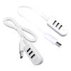 3 In 1 Splitter Usb Multi-function 3A Charger Portable Converter Extension Line Expansion Multi-port HUB Data Cable