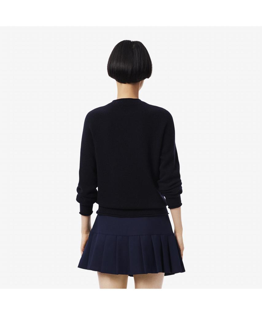 LACOSTE Women'S Carded Wool Crew Neck Sweater Af4160-55N 166