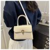 Faux Leather Ladies Shoulder Bag, Minimalist Commute Tote, Chic Solid Color Crossbody Purse KTB