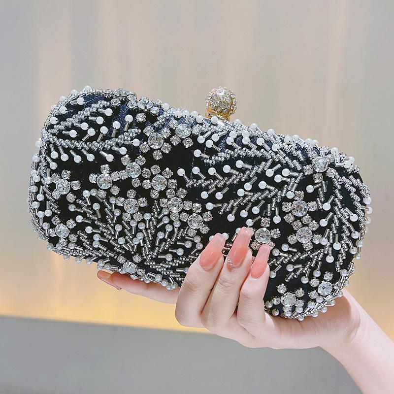 Satin Diamonds Party Hight Quality Women Day Clutch Diamonds Gift Wedding Evening Bags Arrival Shoulder Chain Purse