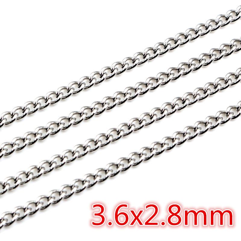 5 Meters/Lot Never Fade Stainless Steel Multi Styles Necklace Chains For DIY Jewelry Making Findings Accessories Handmade