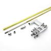 4mm Drive Shaft + 95mm Water Pickup Steering Rudder + 35mm propeller Kit for RC Boat MONO Speed O VEE Hydroplane DIY Parts