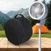 New Telescopic Fan Storage Bag with Handle Zipper Folding Round Cosmetic And Small tools Protective Case For Summer Camping