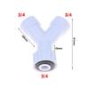 1/2/3Pcs Dishwasher Washing Machine Y Tee Connector Adapter Double Inlet Junction Split Pipe Connection Three-Way Adapter