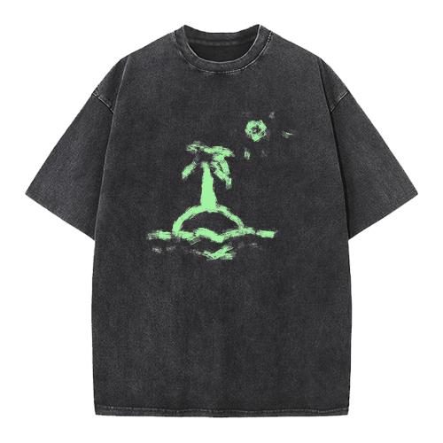 Peace Peace Palm Tree T-Shirt Black/M-L