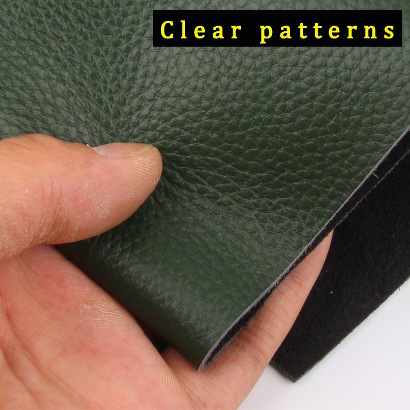 The whole piece of cowhide material, top layer leather, dark green lychee patterned sofa leather fabric, genuine leather table c
