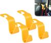 Car Seat Headrest Hook 4 Pack Hanger Storage Organizer Universal for Handbag Purse Coat fit Universal Vehicle Car Black S Type