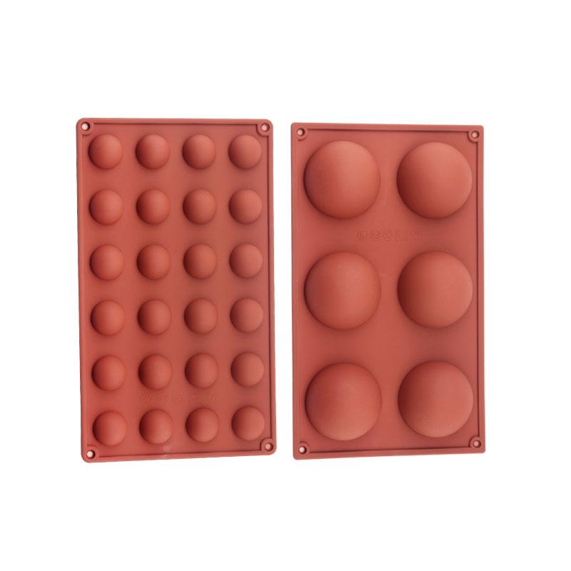 FAIS DU 3D Round Half Sphere Silicone Chocolate Mold Set Candle Mold For Baking Pastry Soap Forms Bakeware Cake Decorating Tools