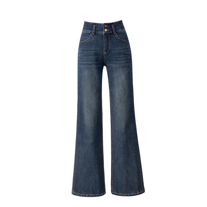 Xinge Women s High Waist Micro Flare Jeans - Slimming Loose Fit, Retro Style, Autumn Collection. 33