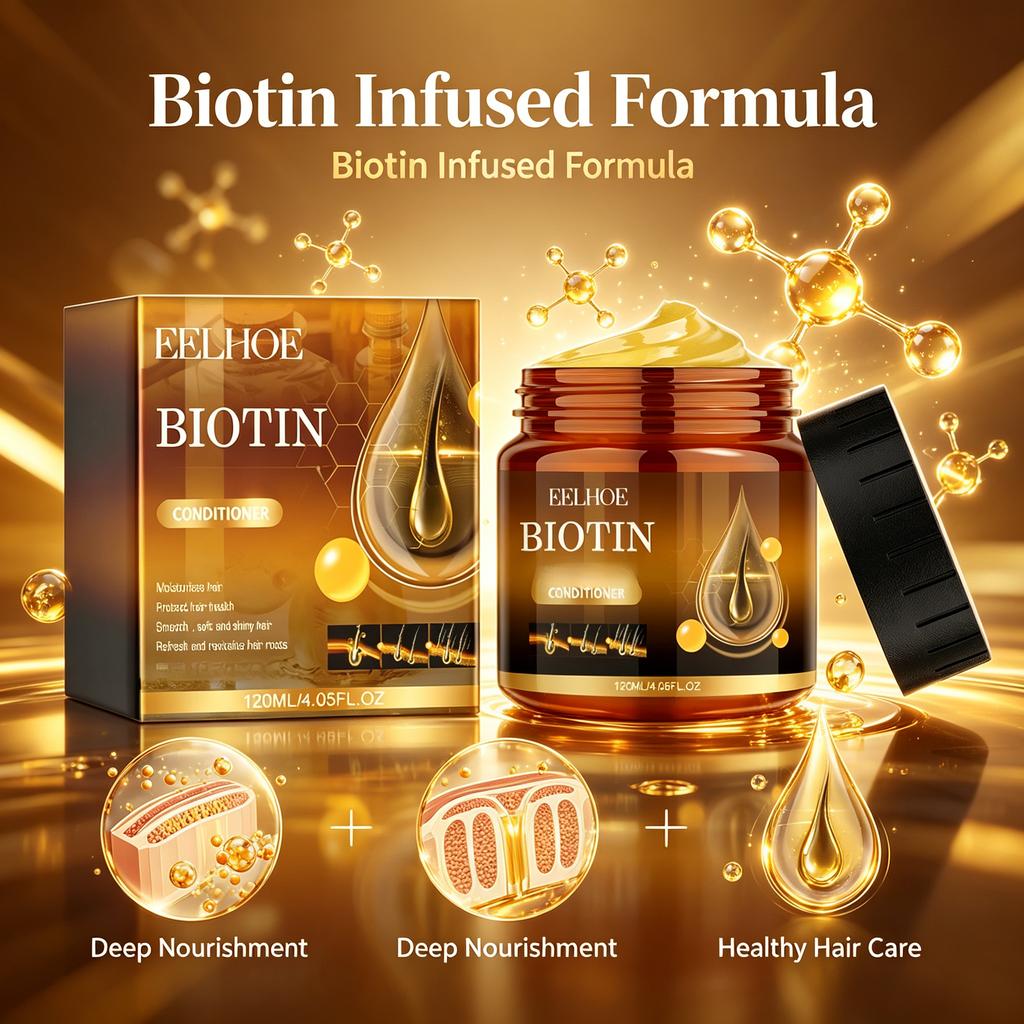 Biotin Hair Conditioner Gentle and Moisturizing Scalp Care, Hydrating and Smoothing Hair Conditioner