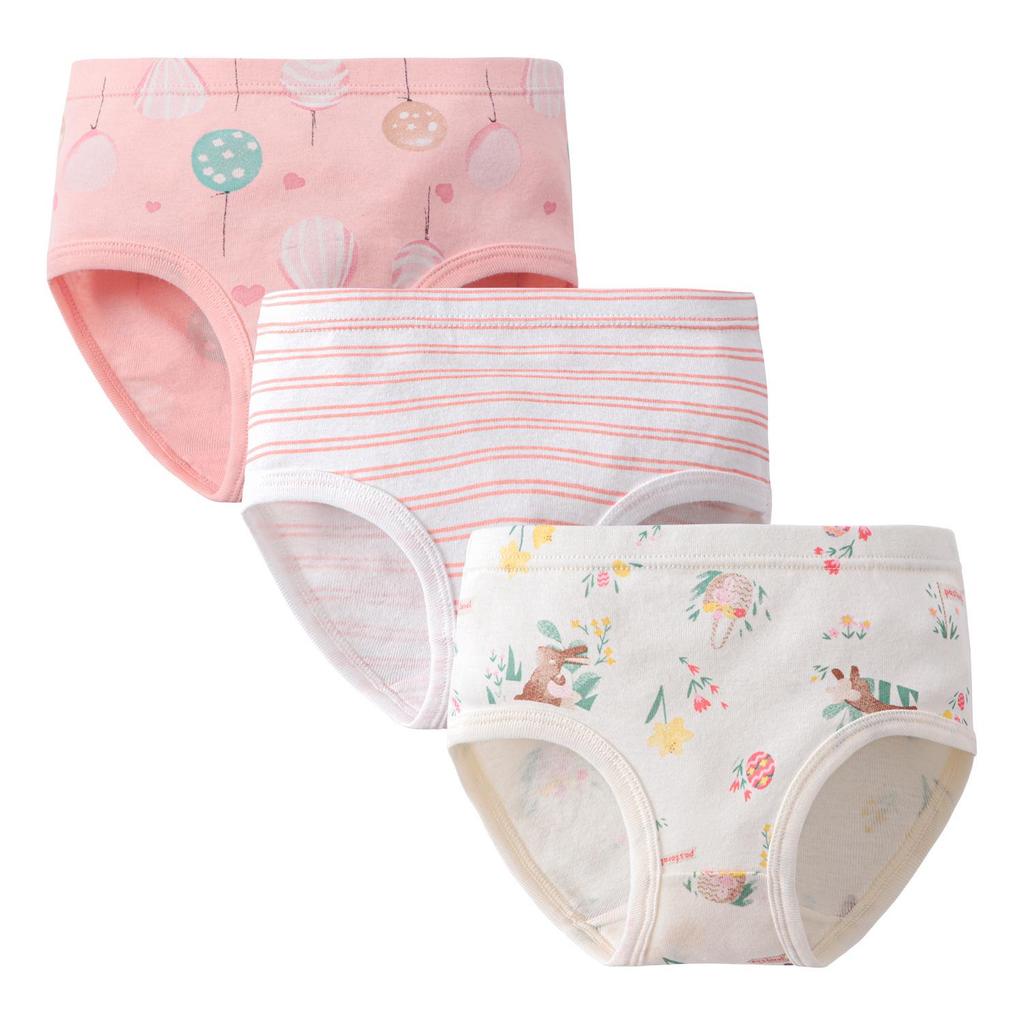 Europäische & Amerikanische 100% Baumwolle Feuchtigkeitstransportierend Atmungsaktiv Mädchen Unterwäsche Slips