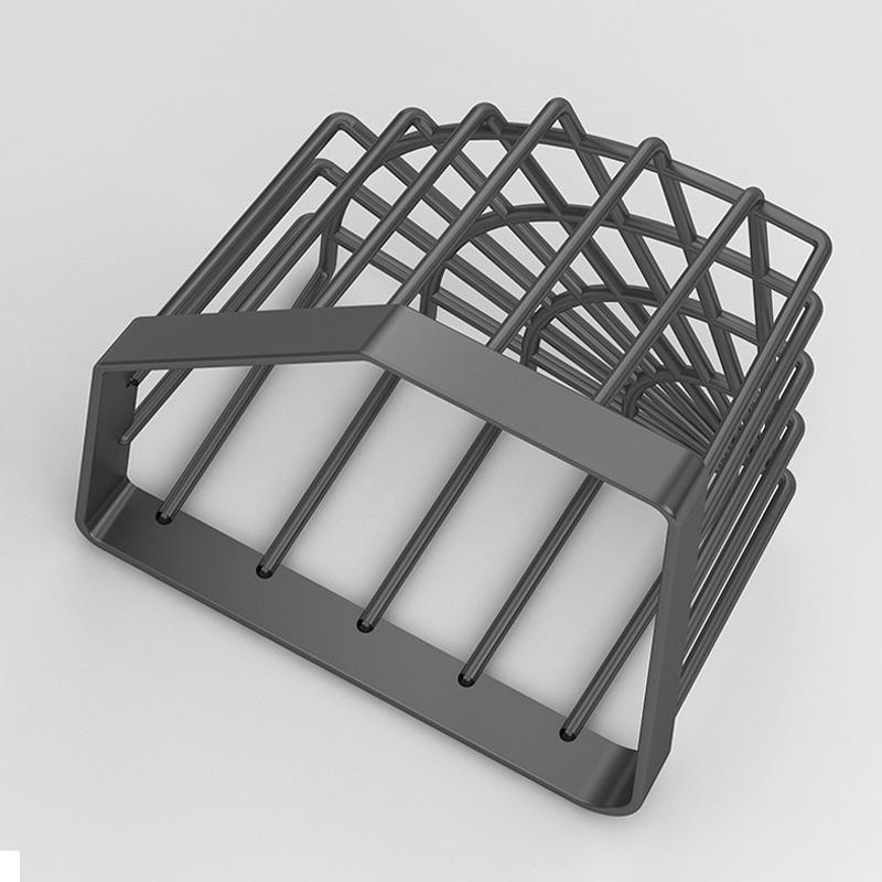 Kökstriangelformad avloppskorg Multifunktionell diskbänksförvaringsställ Väggmonterad avloppsställ Förvaringsställ för svamp och stålull