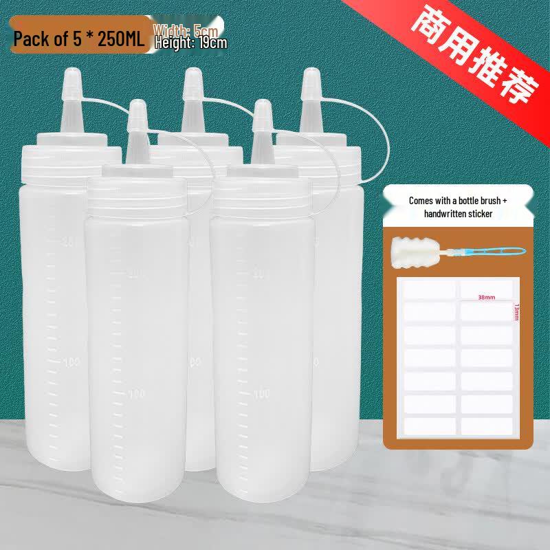 ZISIZ Food Grade Silicone Squeeze Sauce Bottle