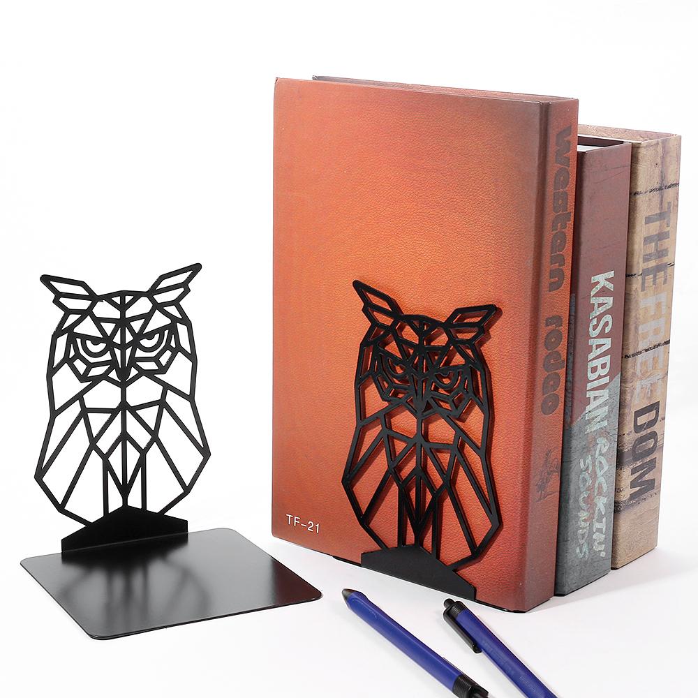 Wise Owl Book Ends For Shelves Iron Bookends Duty Bookends For Heavy Book Organizer Book Bookrack Stand Shelf Decoration