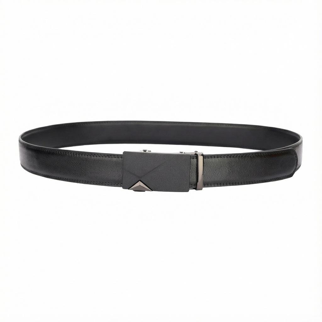 Men'S Belt Cowhide Automatic Buckle Casual High-End Leather Belt Men'S New Middle-Aged And Young Business Versatile Belt