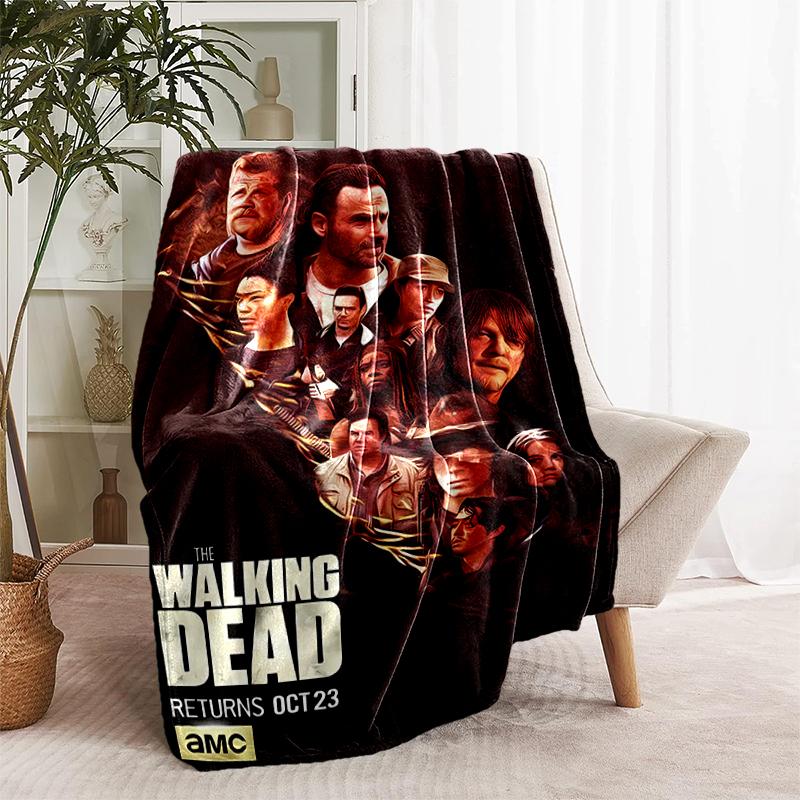 1pc Blanket The Walking Dead Daryl Dixon2 Print Design, Lightweight Blanket for Sofa, Bed- Soft &Warm, Gift for All Seasons like Christmas, Halloween