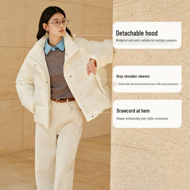 Aolaiyi Women's Lightweight Goose Down Puffer Jacket