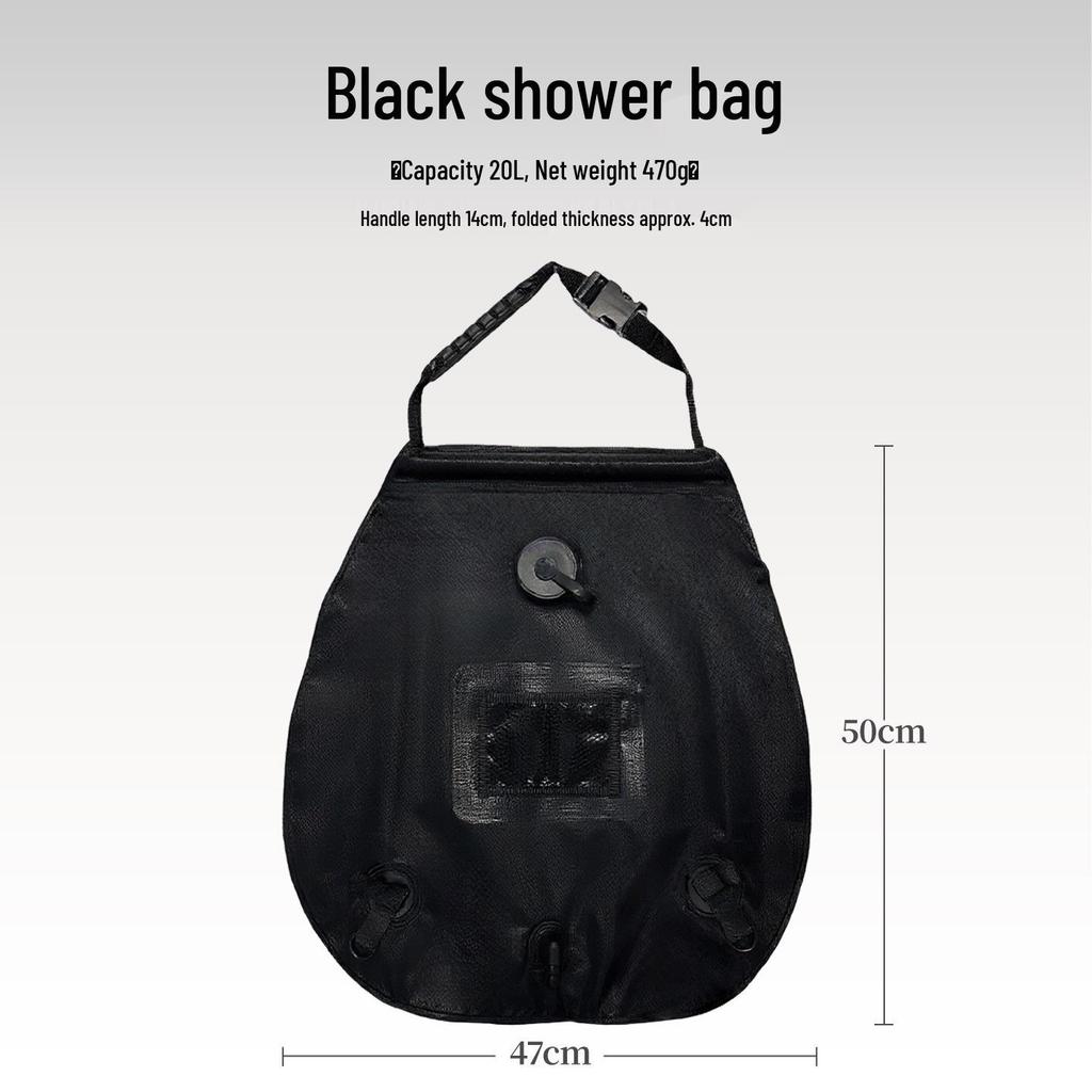 Portable Thickened Solar Shower Bag for Outdoor Camping and Water Storage