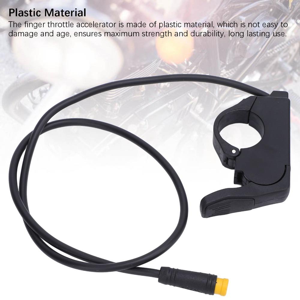 Acceleratore a Dita Elettrico per Bicicletta 140X Acceleratore a Pollice a 3 Pin Acceleratore per Scooter Elettrico Bicicletta Elettrica