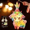 New Year DIY Handheld Lantern Cartoon Lamb Luminous Lantern  Cultural Activity
