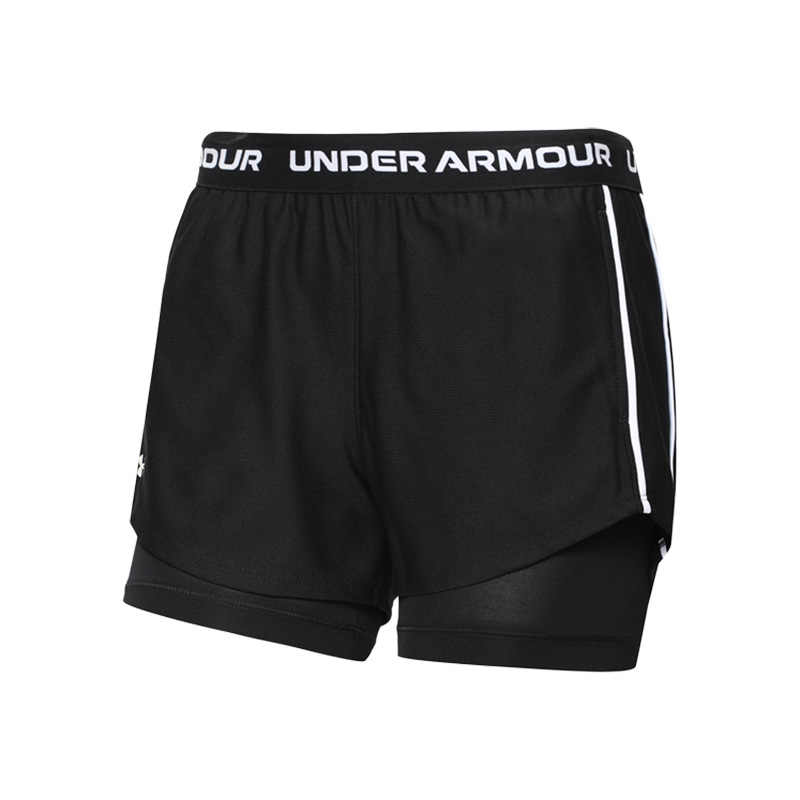 

Under Armour Letter Elastic Casual Shorts Women shorts Black 1389895-001 M