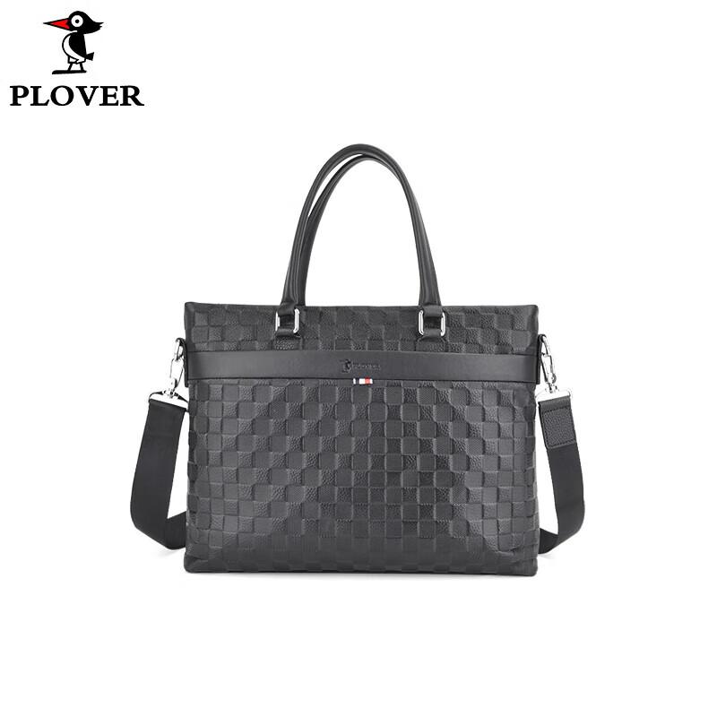 Мужской кожаный деловой портфель PLOVER 16-inch