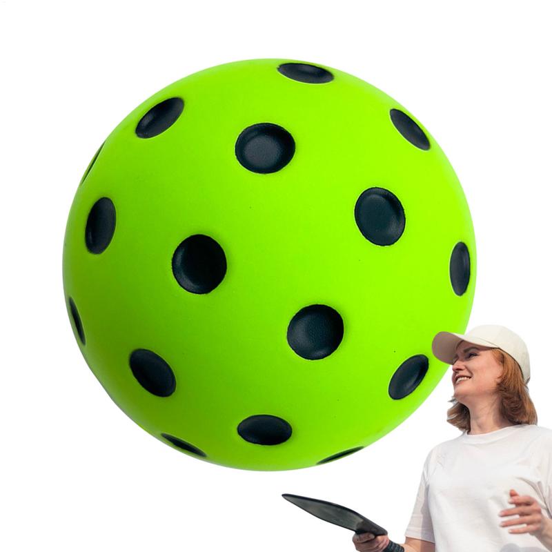 1 pièce Pickleball silencieux divertissement intérieur Balle d'entraînement silencieuse Mousse PU haute résistance au rebond ne dérangeant pas les gens