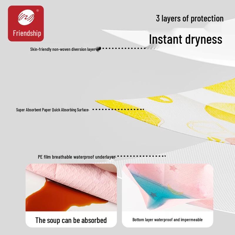 Waterproof Infant Disposable Baby Bibs - Anti-Spill and Anti-Dirty Food Towels