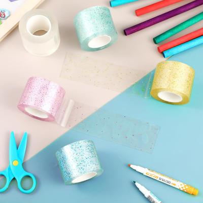 3 role-1 role DIY foukací bubliny Nano oboustranná páska Bezešvá Redukce tlaku Třpytivá hračka Páska Domácí řemesla Fixační gelový samolepicí proužek