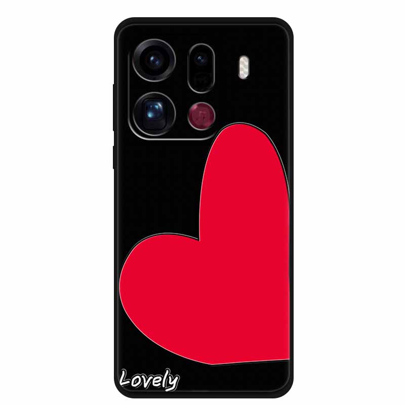 3D Flowers Case For Oppo Find X9 Pro 5G Case Emboss Relief Floral Black Silicone Soft Back Cover For Oppo Find X9 Pro Case Funda