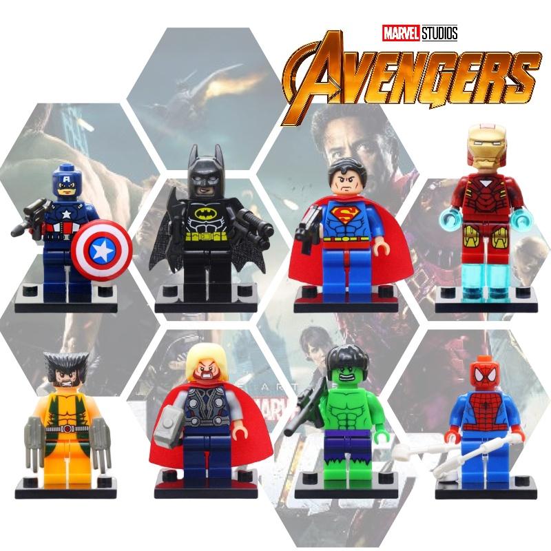 High-quality Abs Plastic Building Blocks Jr833b Avengers Superhero Series