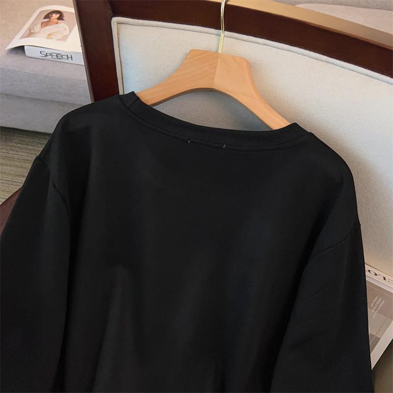 Plus Size Loose Autumn Hoodie for 200/350 Jin, Bust 1127