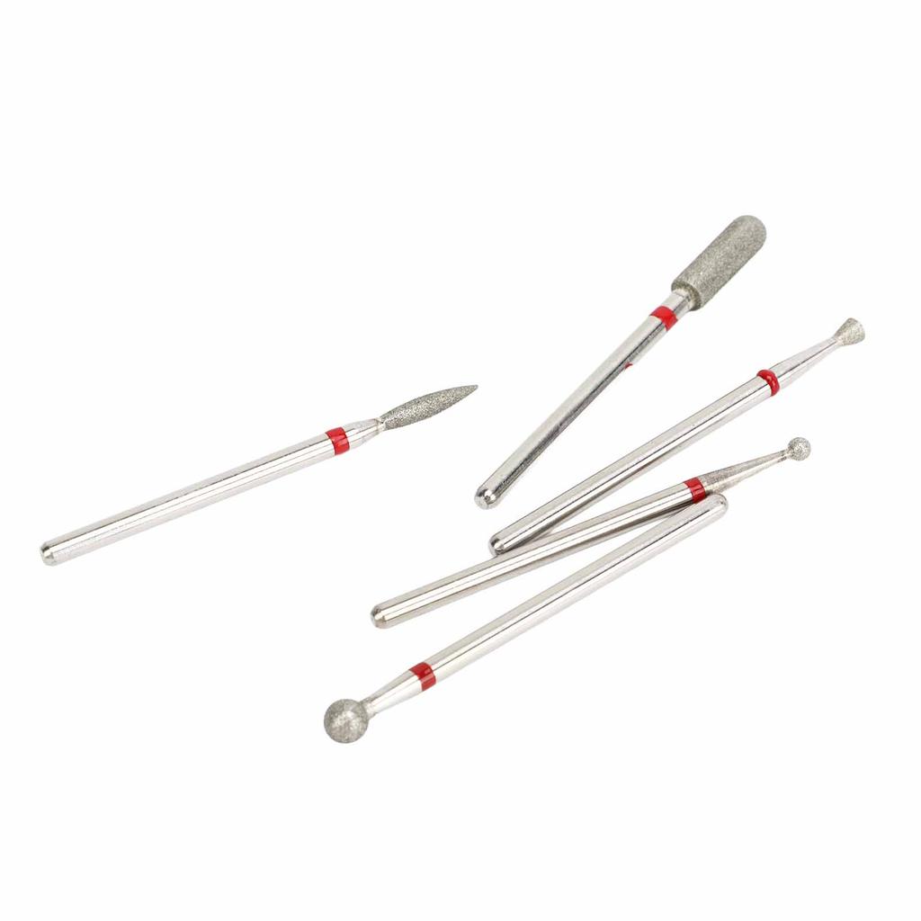 5 Type Nail Art Manicure Drill Bits Nail Drill Bits Pedicure Manicure Grinding Head Portable Polishing Accessory