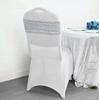 Silver Sequin Bow Chair Band