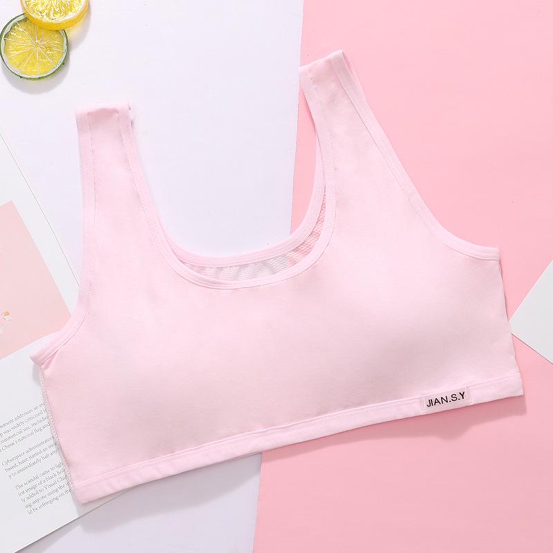 Bralette in Rete di Cotone Traspirante per Ragazze delle Medie - Senza Ferretto, Design Leggero