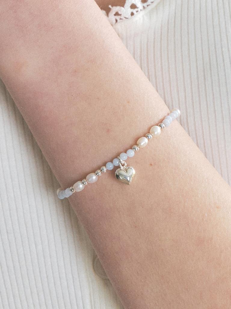 Engbrox [Silver925] Nectar Pearl Stone Bracelet_2 Colors