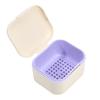 Portable Denture Retainer Soaking Case Multi-Purpose Mouthguards Braces Storage Box Nail Drill Tool Organizer