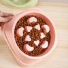 Cross-border Love Anti-Gulp Slow Feeder Bowl for Dogs and Cats