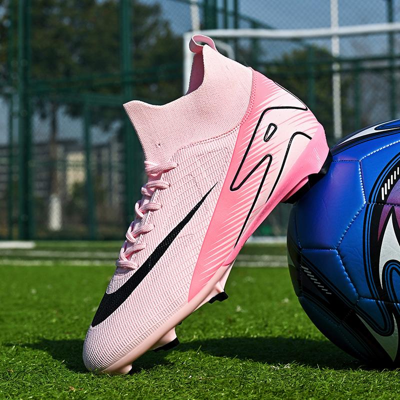 Youth Soccer Shoes Men Women Professional Training Outdoor Football Shoes Anti Slip Wear-resistant Trendy Football Boots for Man