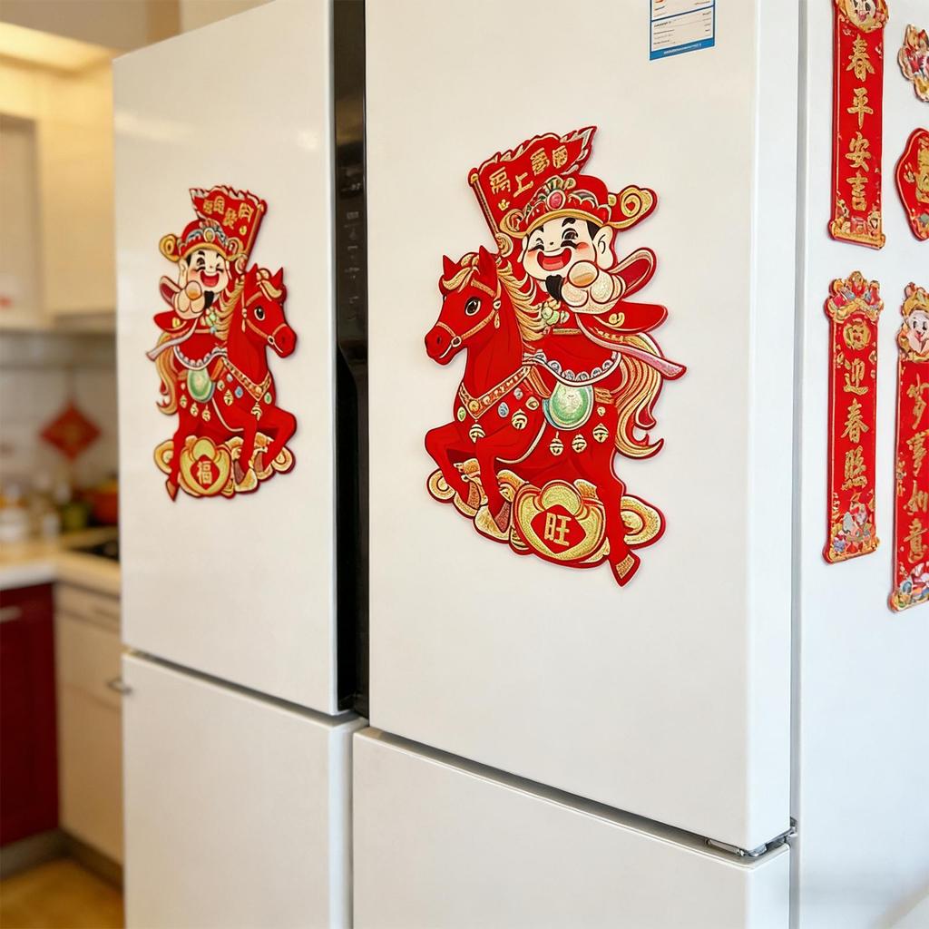 Year of the Horse 2026 Door Sticker Adhesive Holiday Decoration Year of the Horse Wall Decal Year of the Horse Door Decals