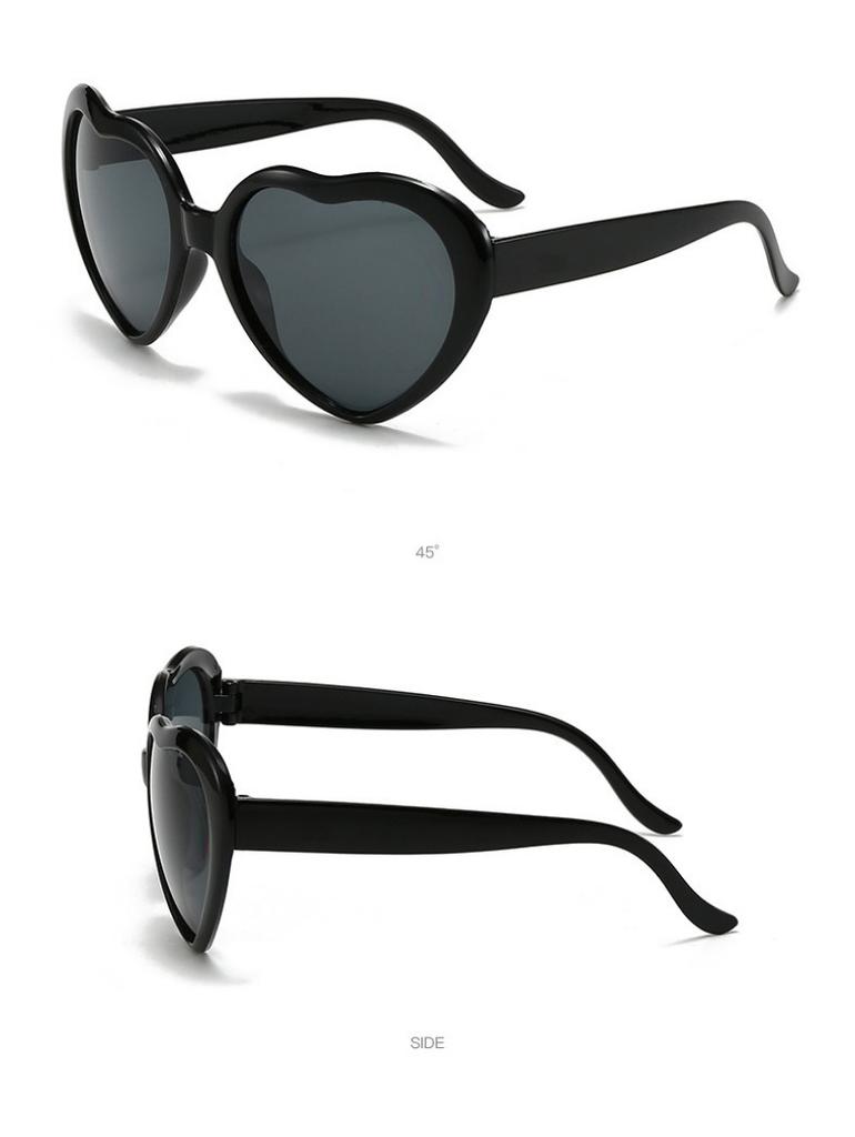 Love Heart Shaped Effects Eyewear Watch The Lights Change to Heart Shape At Night Diffraction Glasses Women Fashion Eyeglasses