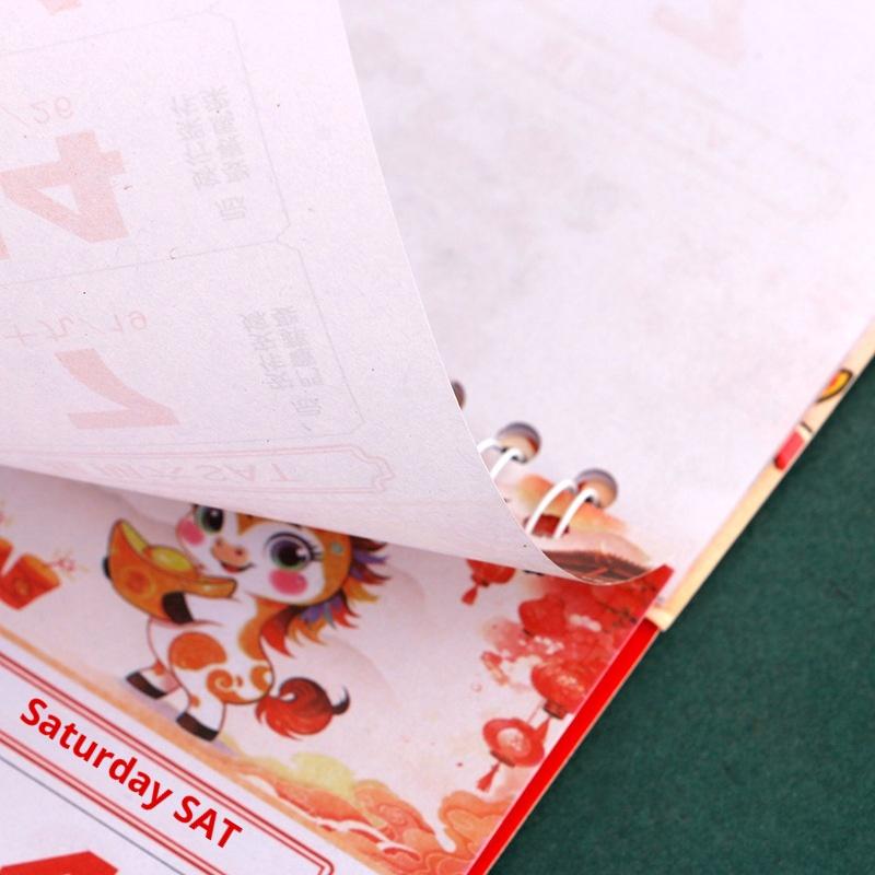 1 Pcs Chinese Lunar Date Tear Off Daily Calendar Hanging Lucky Character 2026 Year The Horse Wall Calendars Home Office Decor