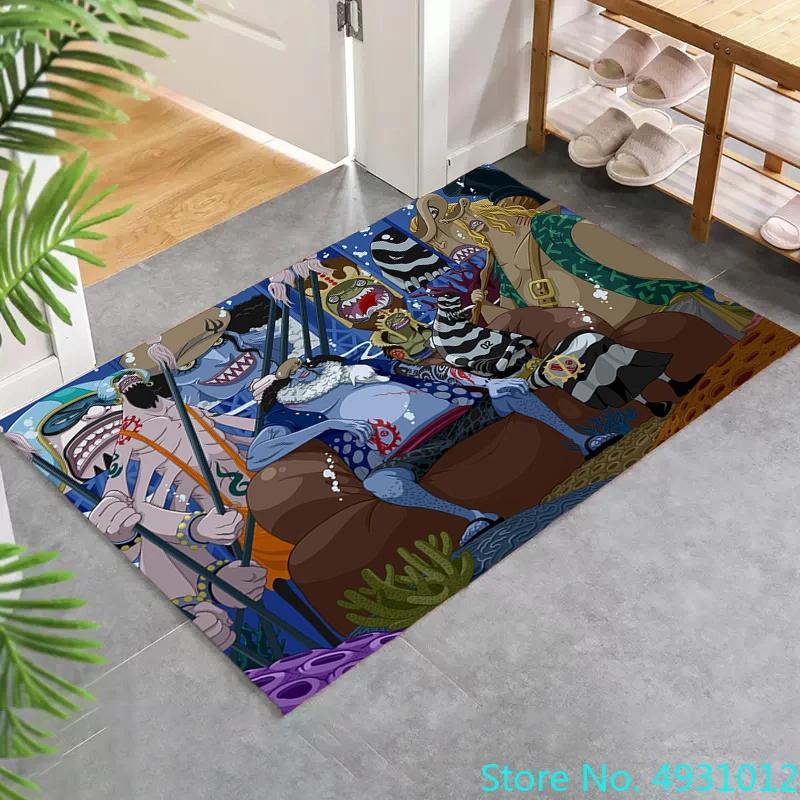 Creative 3D Cartoon Carpet  Anime One Piece Ace Anime Print Living Room Bedroom Decoration Rug Children Anti Slip Crawling Mat