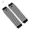 Striped Elbow Gloves Women Emo Gloves Winter Warm Long Sleeves Gloves Women Fingerless Stripe Hip-Hop Knitted Elbow Mittens