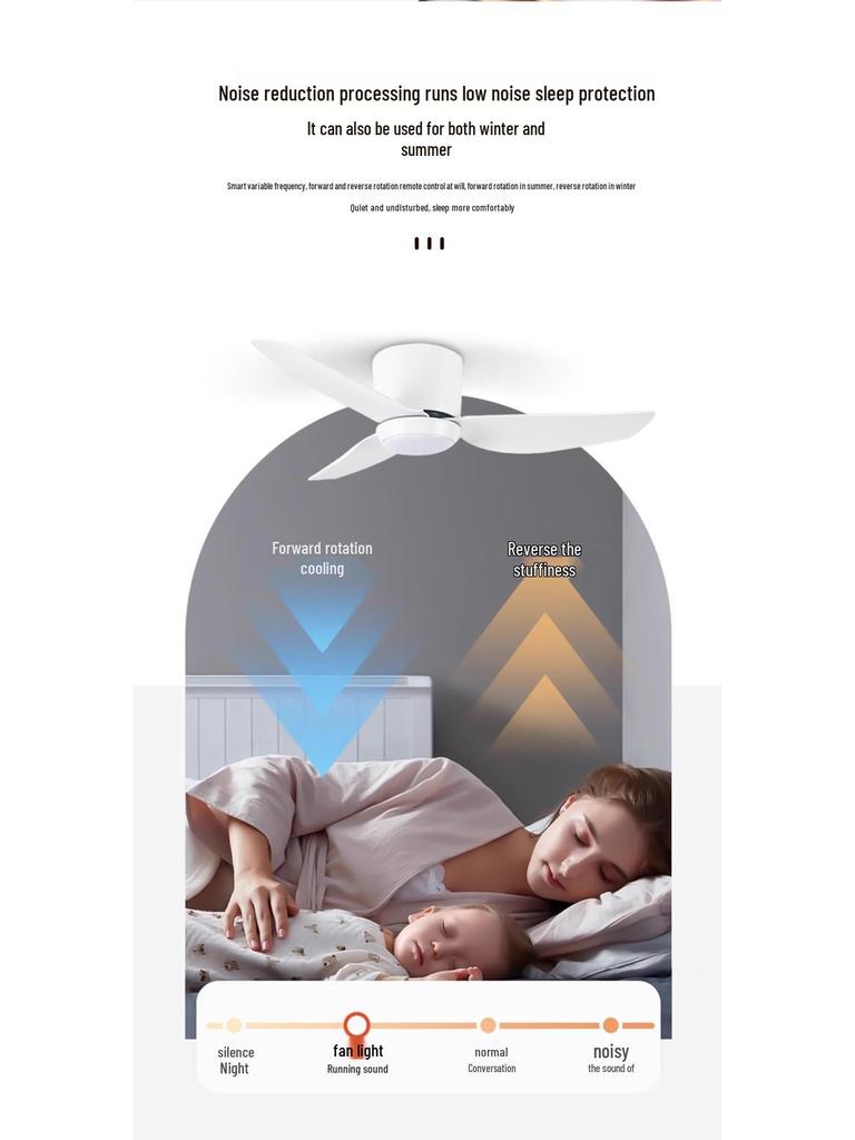 Nordic Minimalist LED Ceiling Fan with Remote Control for Living Room, Study, or Restaurant