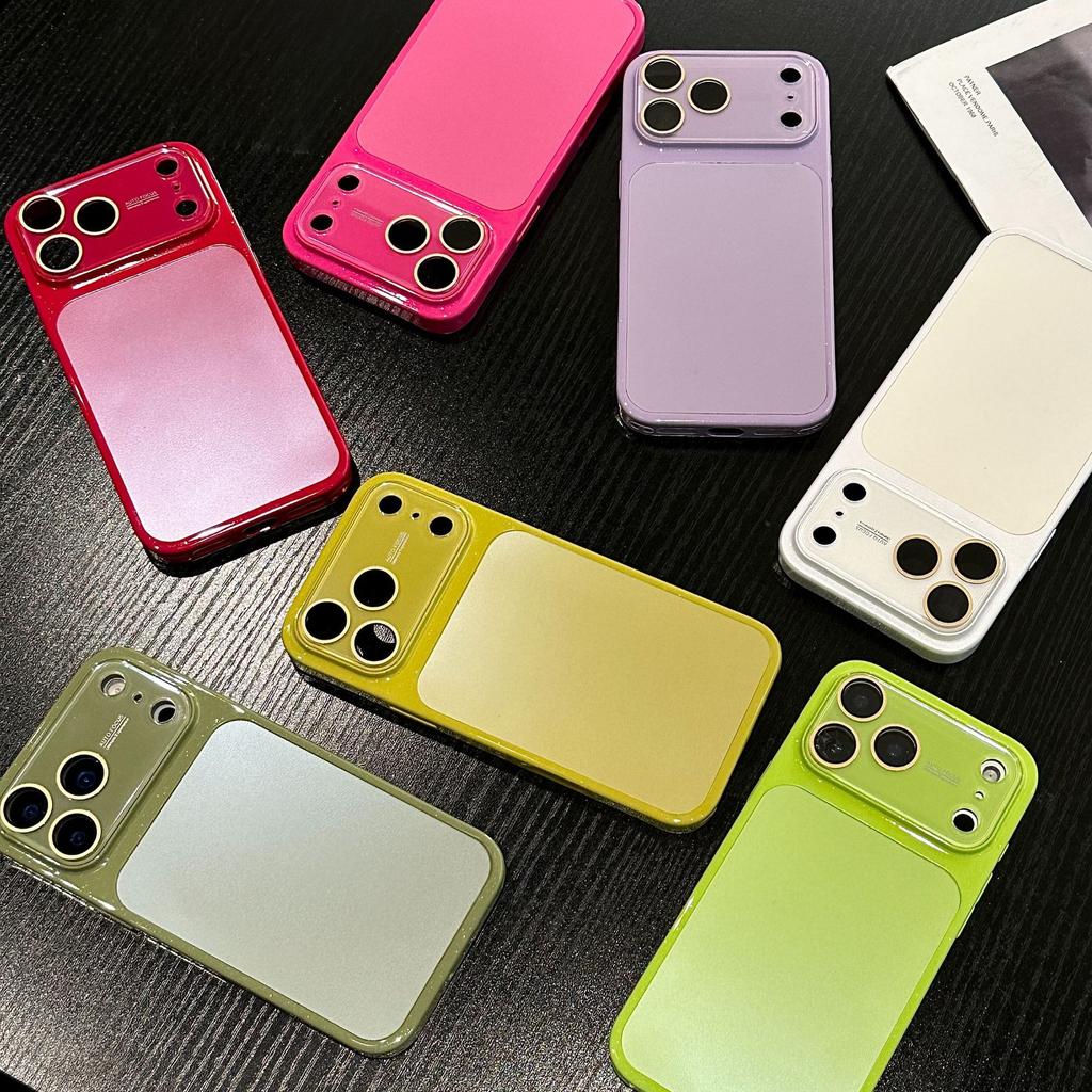 Seconds become simple solid color AG case, suitable for iPhone16Pro max Apple 17 mobile phone case 14/15 bright border