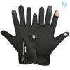 Touch Screen Zipper Warm Autumn And Winter Gloves Windproof Motorcycle Gloves Winter Keep Warm Full Finger Sports Gloves
