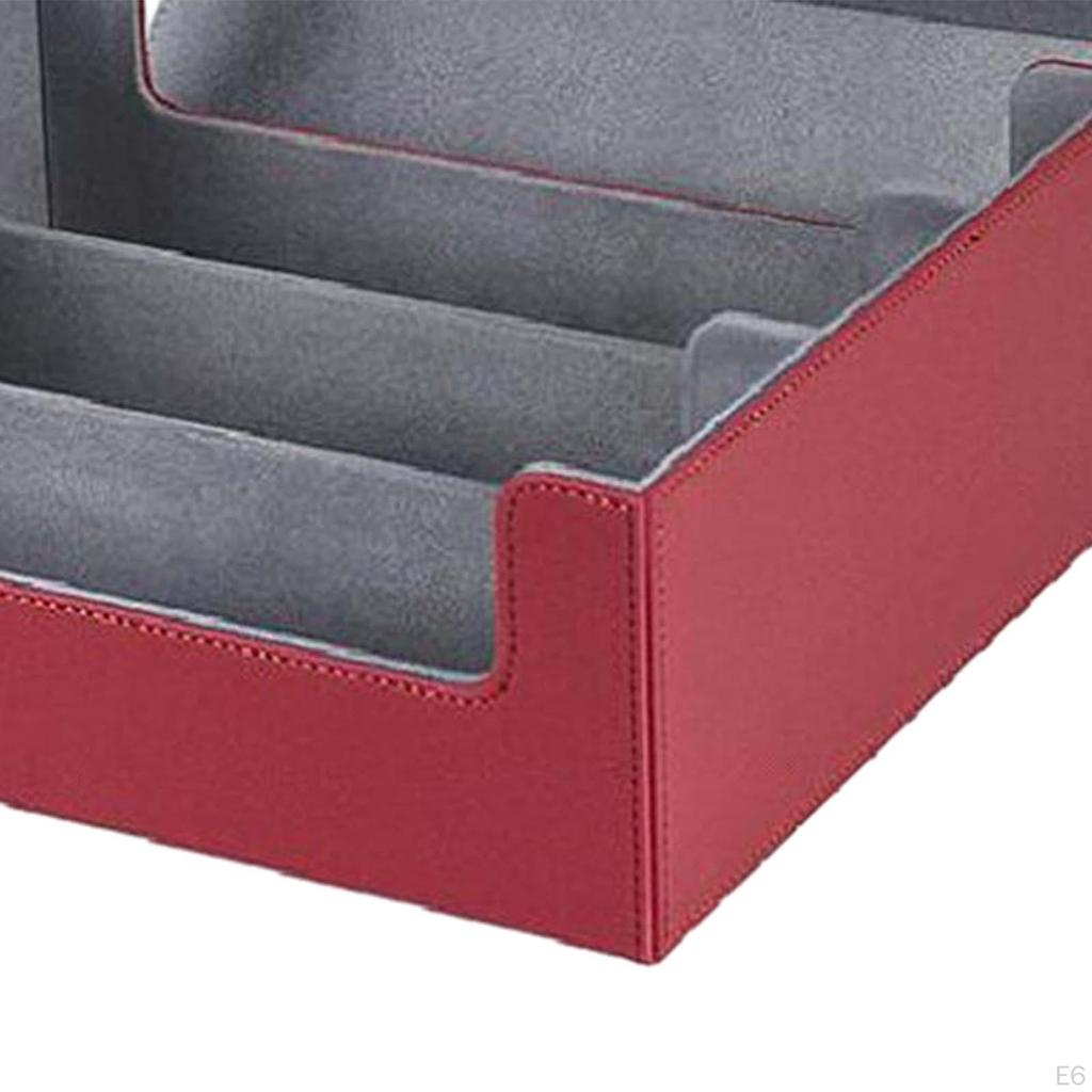 Trading Card Deck Box for 1800+ Cards Sports Case with 4 Dividers